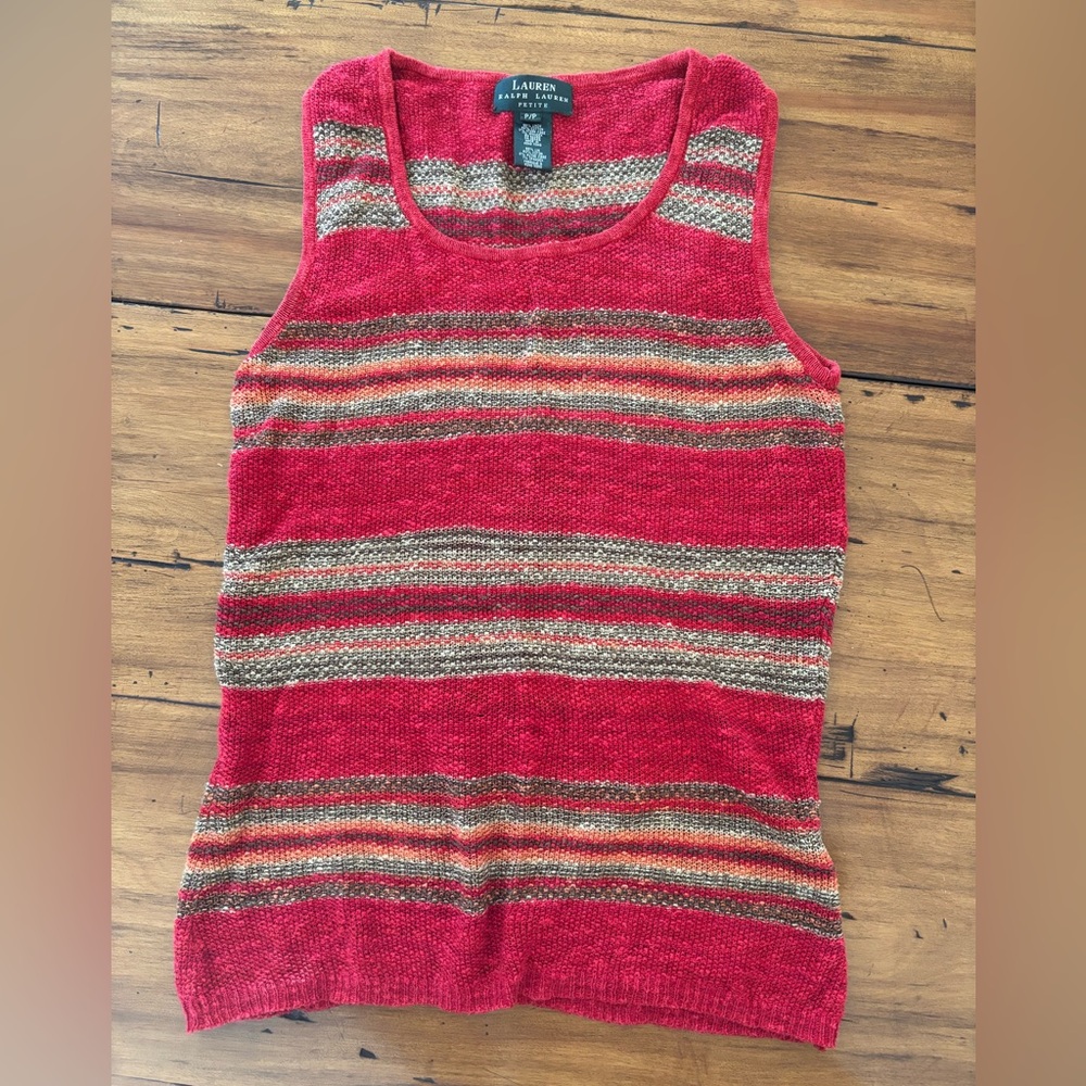 Vintage Lauren Linen Knit Tank